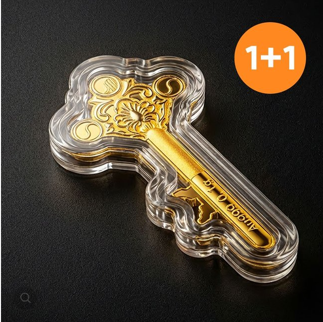 [1+1]  순금 선물 골드바 행운 열쇠(대) 24K 0.1g